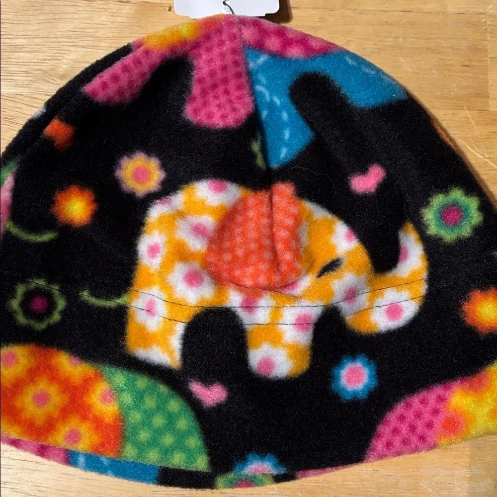 Turtle Fur fleece winter hat elephant, kids age 3 to 6 cute